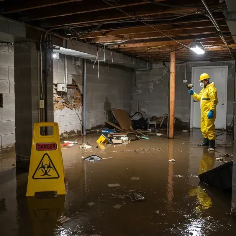 Flooded Basement Electrical Hazard in South Corning, NY Property